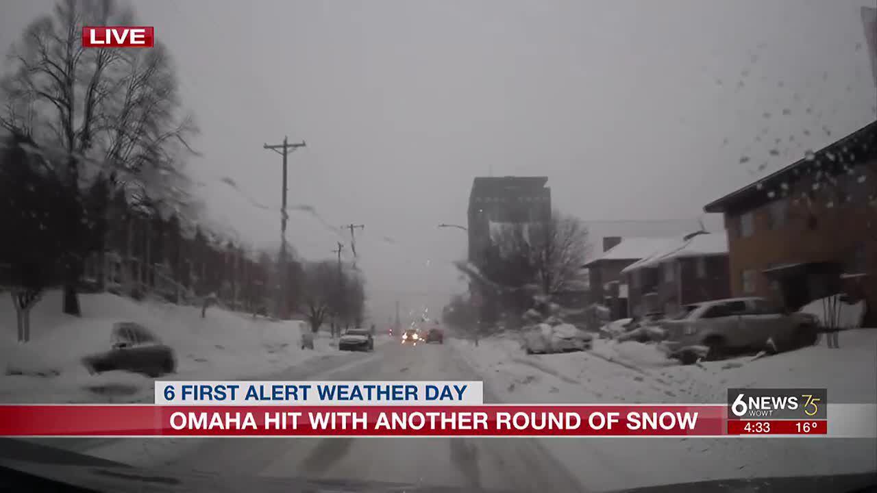 THURSDAY SNOW UPDATES: Snow Squall Pushes Through Eastern Nebraska