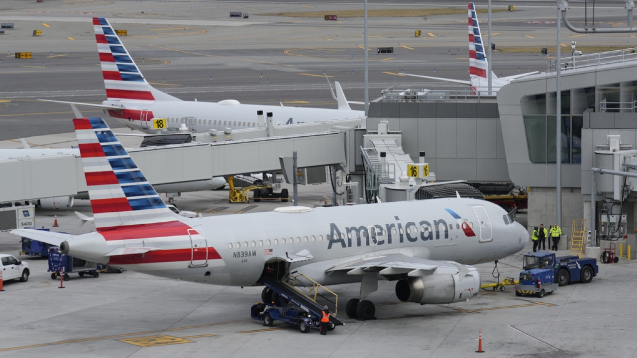 american airlines plane slides off runway in new york landing