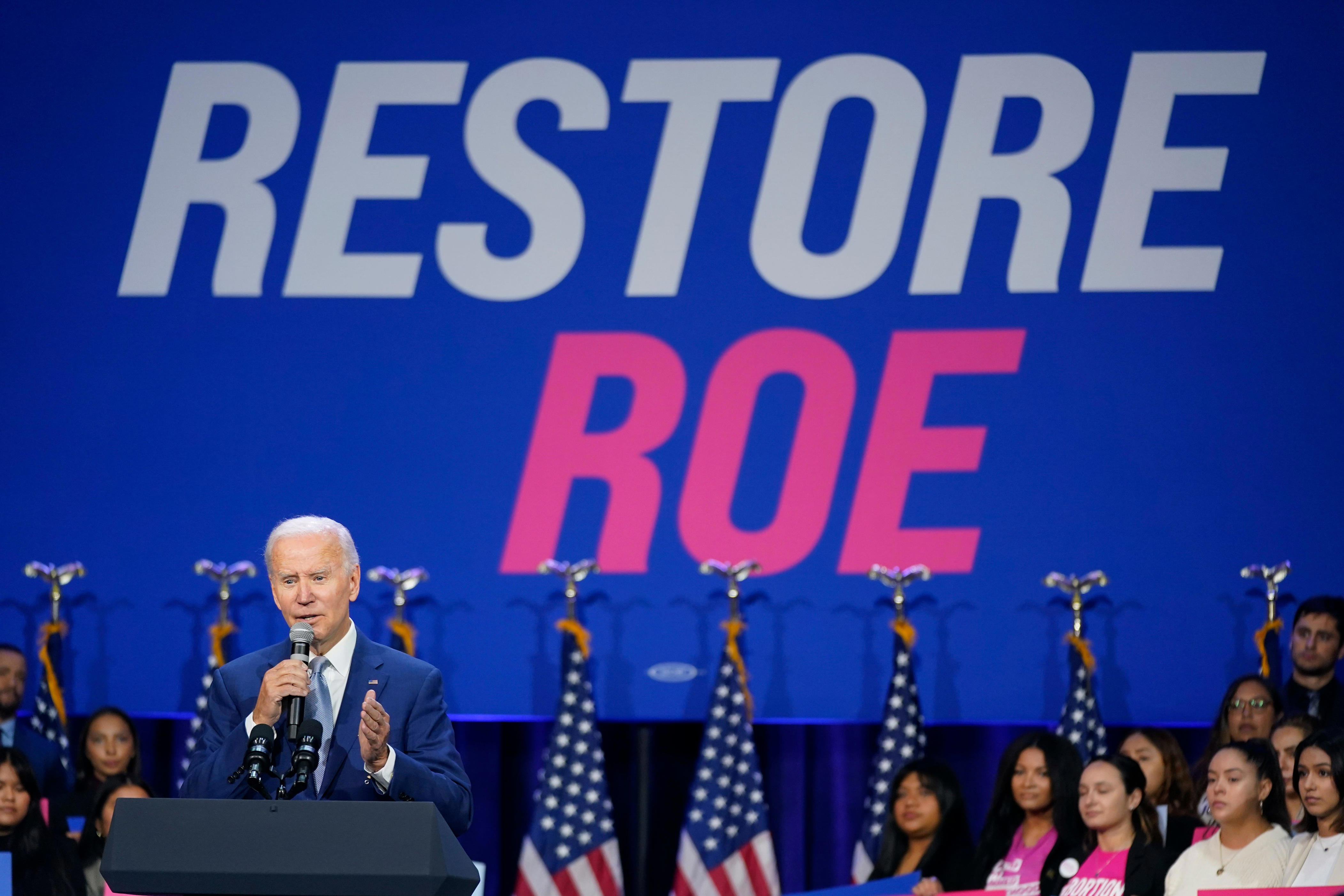 Biden to launch fullscale attack on Trump over abortion on Roe v. Wade