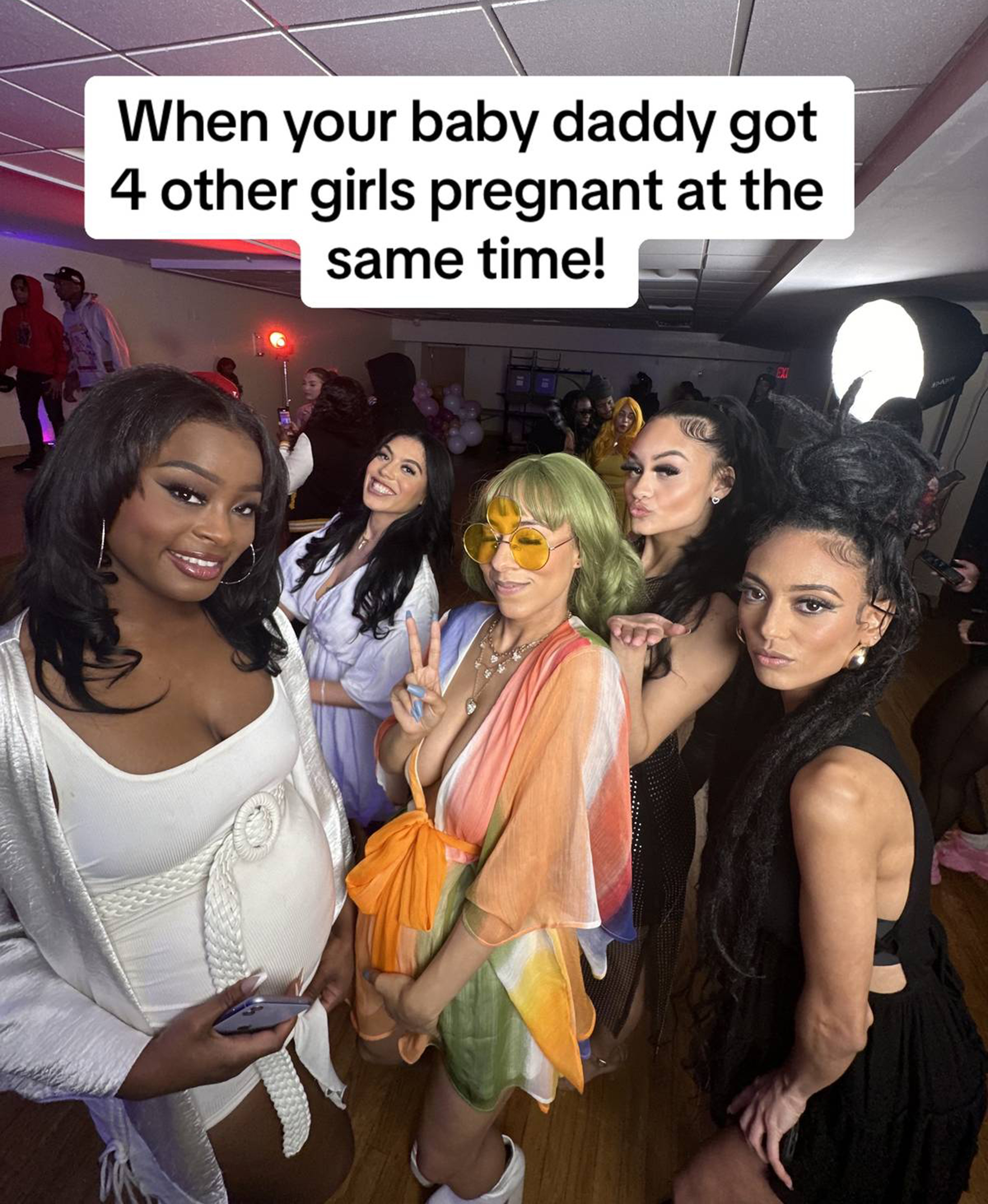 NYC Musician Throws Joint Baby Shower For All Five Women He Got Pregnant