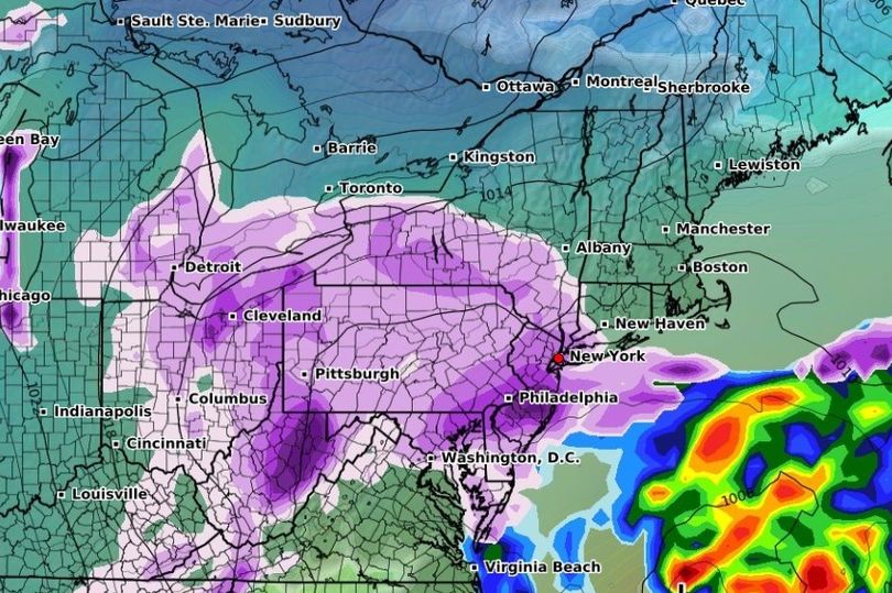 Map Shows Massive Snowstorm Heading For US States As Arctic Blast Continues