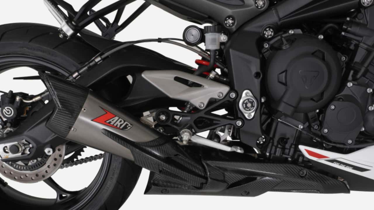zard has new full-system exhausts for the triumph street triple 765