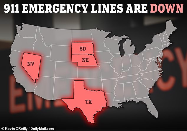 911 emergency lines are down across multiple states