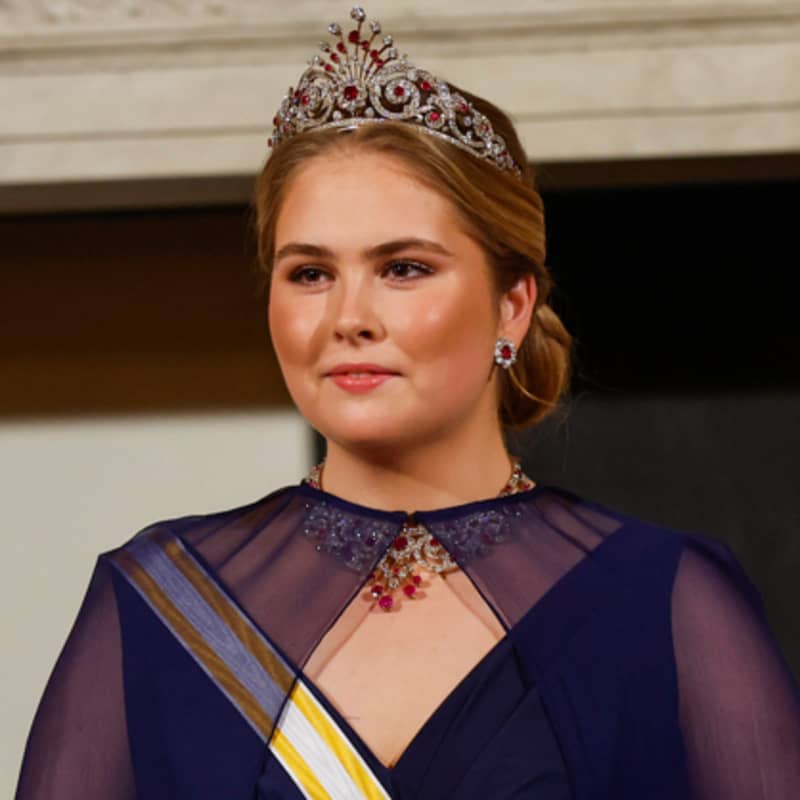 Prinzessin Amalia strahlt bei erstem Staatsbankett