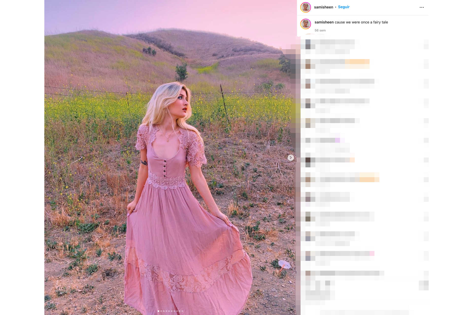 <p>Sami Sheen a voulu s'essayer à d'autres secteurs, comme le contenu pour adultes, où la jeune femme a ouvert un compte trois mois après son dix-huitième anniversaire.</p> <p>Photo : Instagram - @samisheen</p>