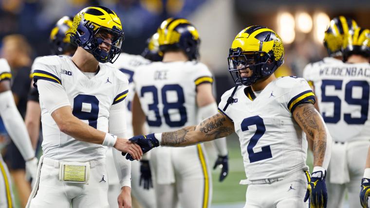 michigan-only nfl mock draft 2024: projecting where j.j. mccarthy, blake corum, & more land in loaded class