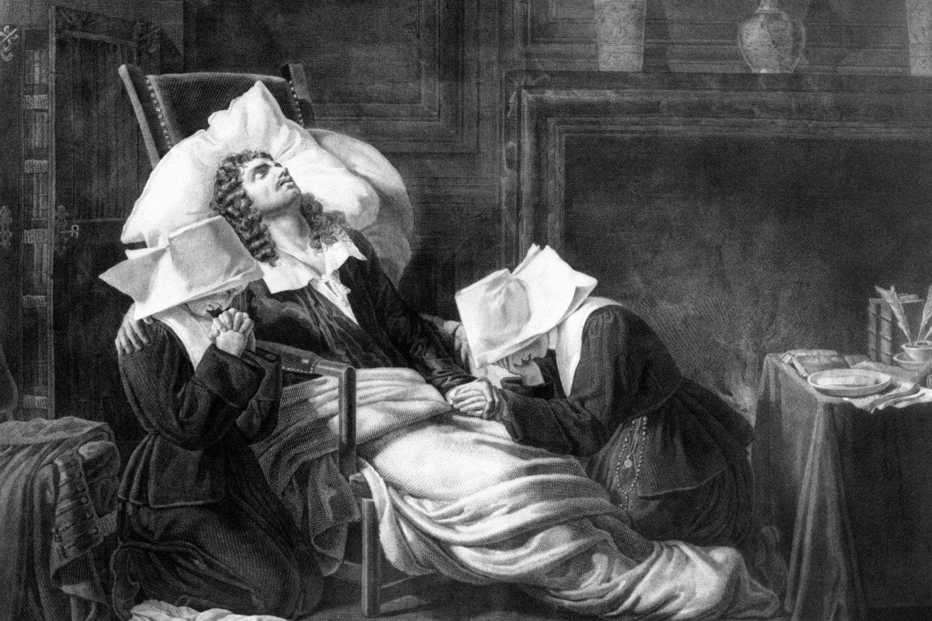 <p>Molière, il cui nome era Jean-Baptiste Poquelin, attore, drammaturgo e regista teatrale, affascinò il pubblico del XVII secolo con il suo spirito acuto e i suoi capolavori come "Il malato immaginario" e "L'avaro". Il suo epitaffio: "Qui giace Molière, il re degli attori. In questo momento si sta fingendo morto e lo sta facendo davvero bene"</p>