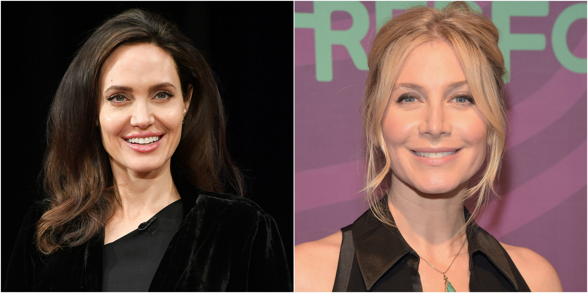 Auch Angelina Jolie hatte einen lesbischen Leinwandkuss, in dem Film "Gia – Preis der Schönheit" mit Eliza Mitchell.
