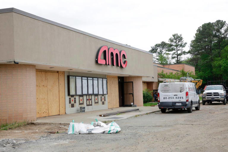 The former AMC Cinema 7 theater on Cherry Road in Rock Hill has been vacant since the COVID pandemic began, but is being redeveloped now.