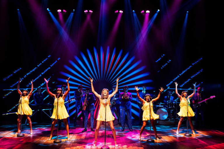 Zurin Villanueva performs as Tina Turner in the North American tour of "TINA – The Tina Turner Musical." The show made its Wisconsin premiere at Appleton's Fox Cities Performing Arts Center Tuesday night.