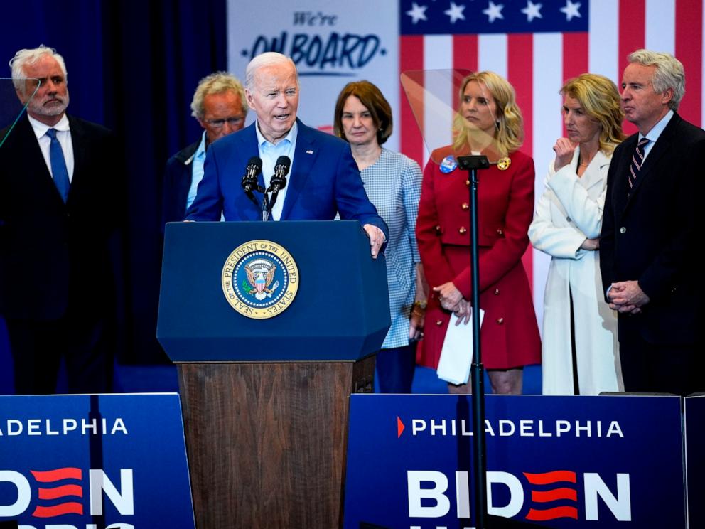 biden, in counter to rfk jr., gets endorsement of other kennedy family members
