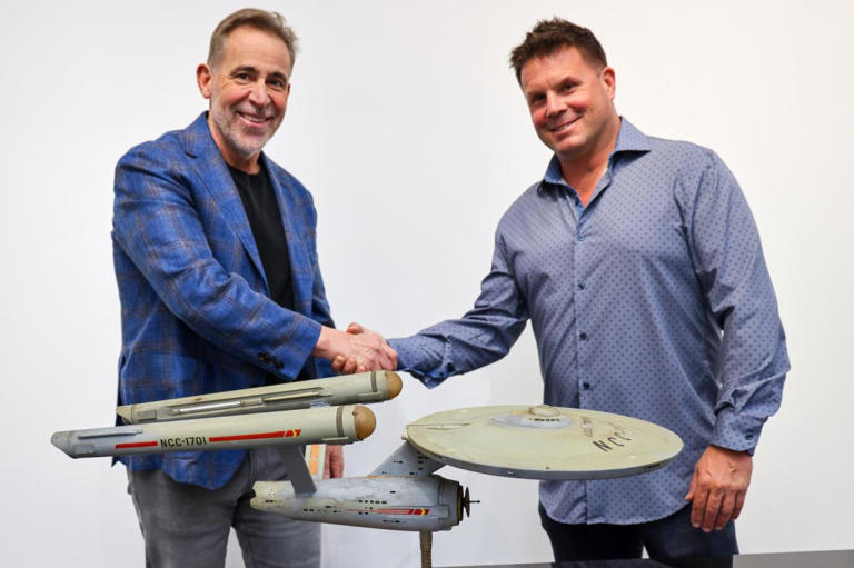 Long-lost model of 'Star Trek' Enterprise makes voyage home