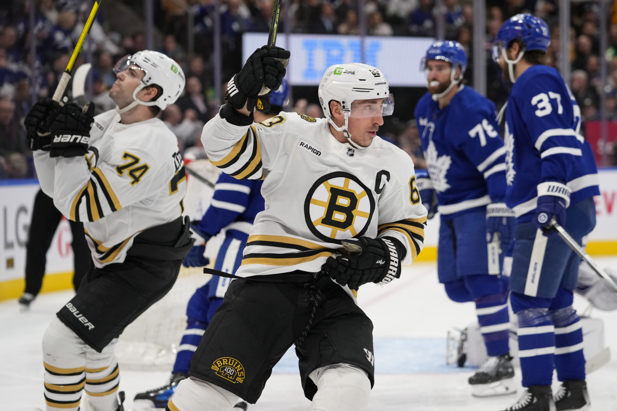 brad marchand reflects on first year of bruins captaincy ahead of postseason