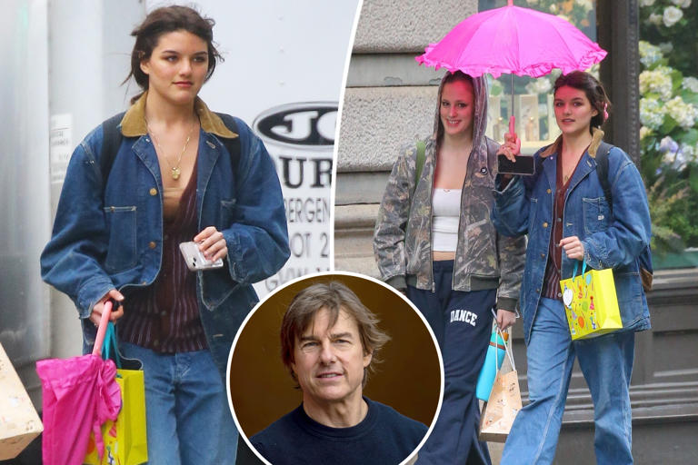 Suri Cruise celebrates her 18th birthday in rainy NYC as estranged dad Tom works in London