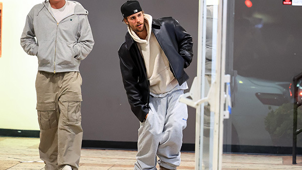 Justin Bieber Wears Expensive Fluffy Slippers & Two Pairs of Sweatpants ...