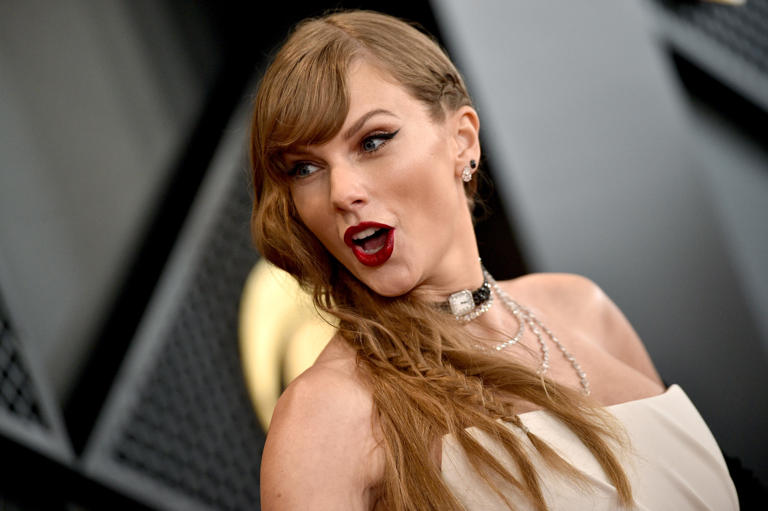 Taylor Swift at the 66th GRAMMY Awards on February 04, 2024 in Los Angeles, California. It's not cheap being Swift's fan.