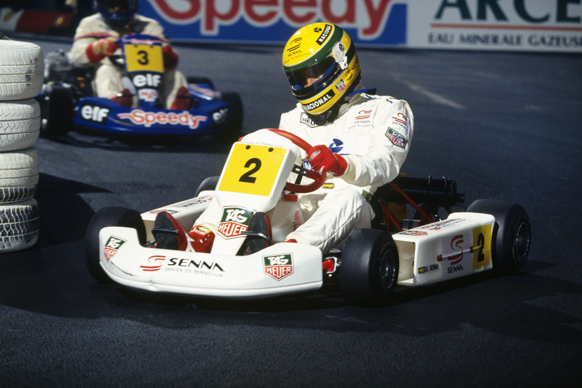 <p>Senna discovered his love of racing at the age of four when his father introduced him to the world of go-karting. The budding driver began racing as soon as he was legally allowed, at age 13. He went on to win the South American Kart Championship in 1977, and contested the Karting World Championship each year from 1978 to 1982, finishing runner-up in 1979 and 1980. He's pictured here in 1993 taking part in the Masters Karting event at Bercy, Paris.</p><p>You may also like:<a href="https://www.starsinsider.com/n/213250?utm_source=msn.com&utm_medium=display&utm_campaign=referral_description&utm_content=703485en-us"> The world's scariest animals </a></p>