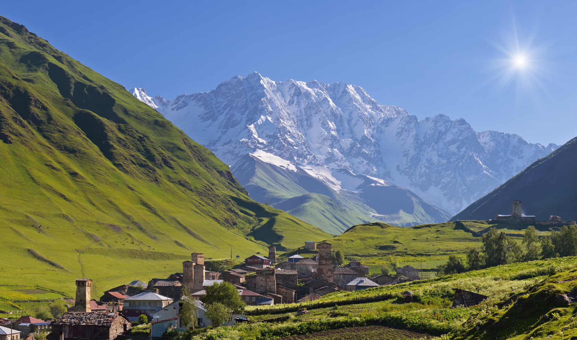 <p>A side trip to Kazbegi took me deeper into the soaring Caucasus peaks, where views stretch forever. And with culinary treasures like khachapuri cheese bread and dark amber wines made in clay vessels, Georgia tantalized all my senses.</p>