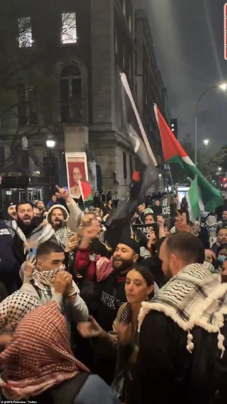 Palestine activists praise Hamas during Columbia University protests