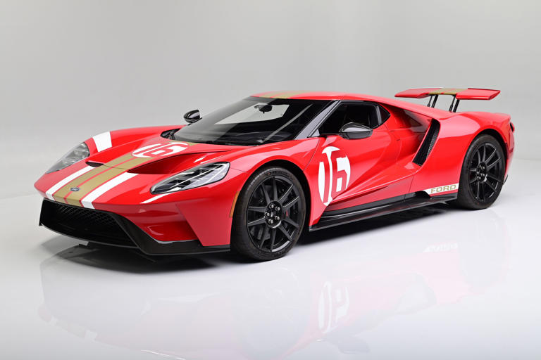 This 2022 Ford GT Alan Mann Heritage Edition is one of three more recent GT models to be up for auction.