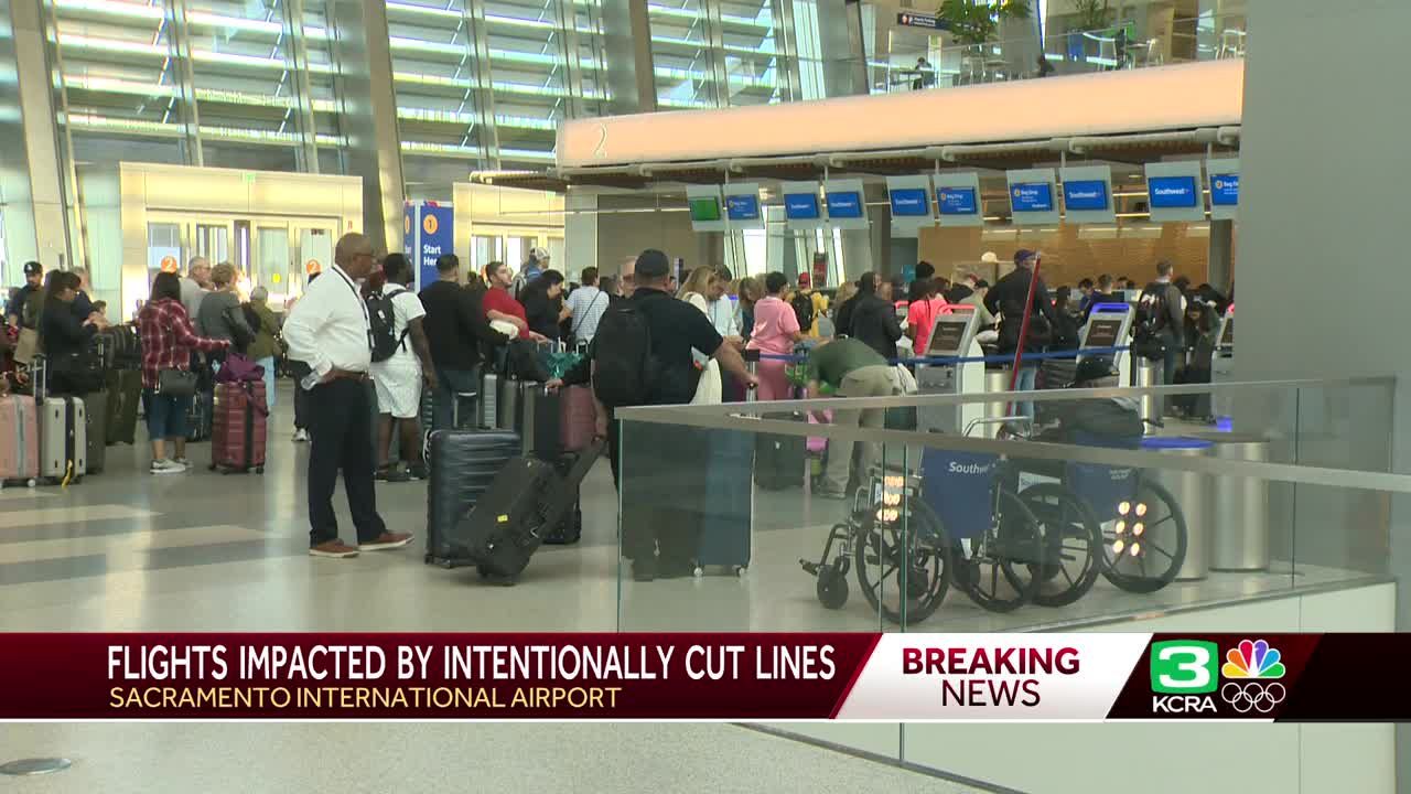 Sheriff, FBI investigate cut AT&T lines that caused huge delays at Sacramento’s main airport