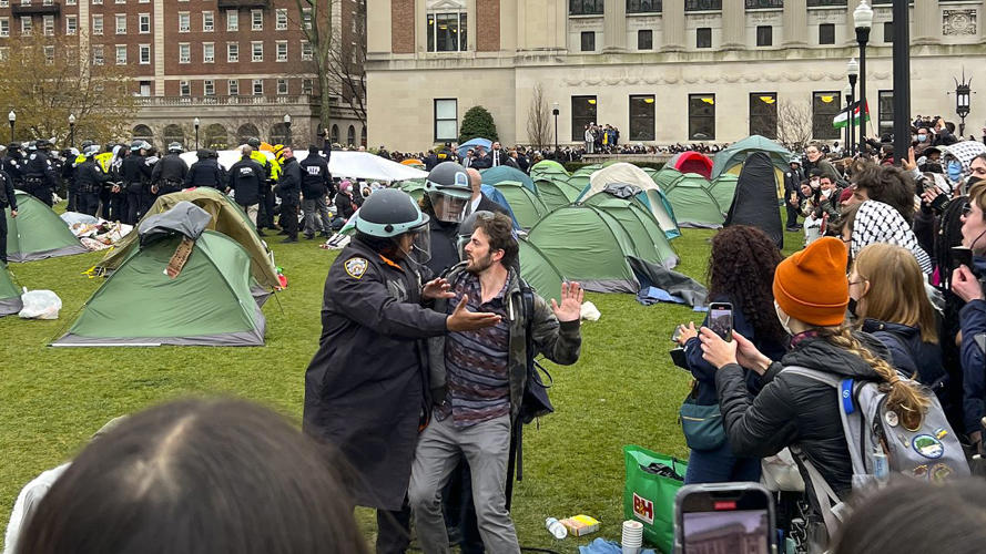 NYPD removes pro-Palestinian protestors from Columbia University campus