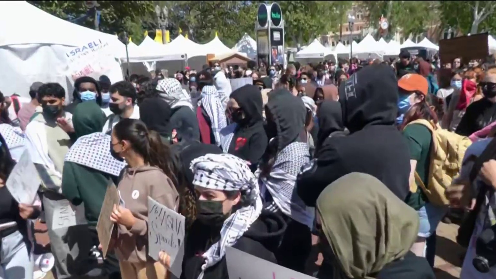 USC Students Protesting After Pro-Palestinian Valedictorian Speech Canceled