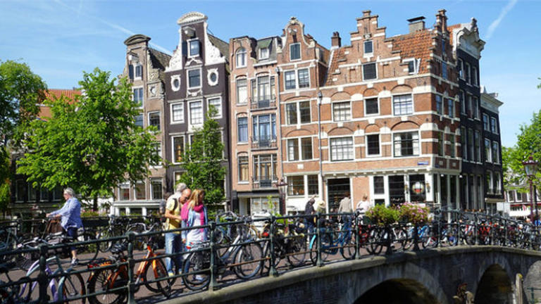 Streetscape in Amsterdam