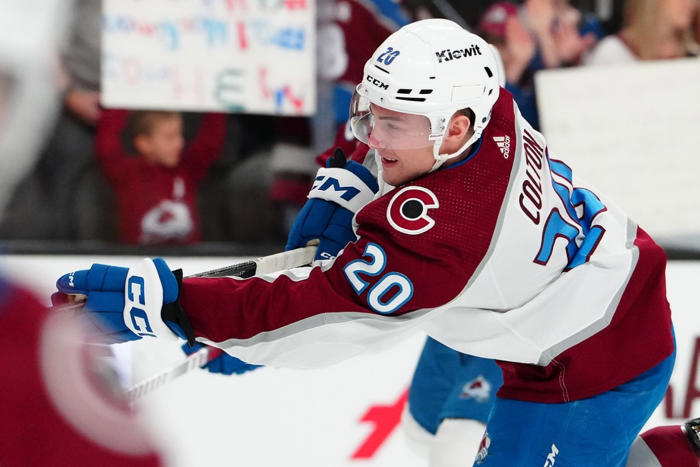 avalanche's ross colton connected to division rival