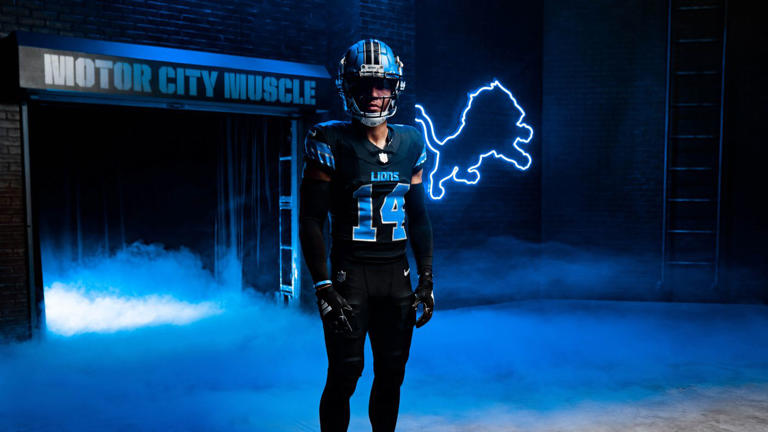 Full 2024 Detroit Lions uniforms revealed, including all-black color rush