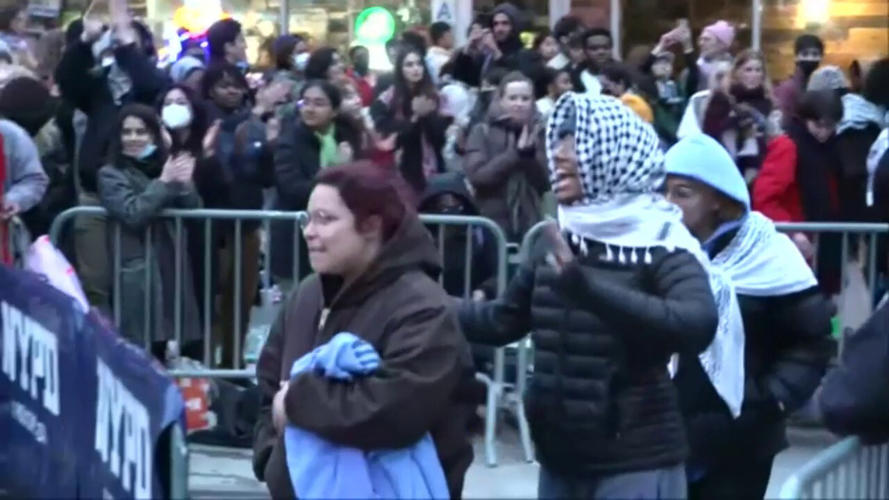 Pro-Palestinian protesters arrested during Columbia University protest released