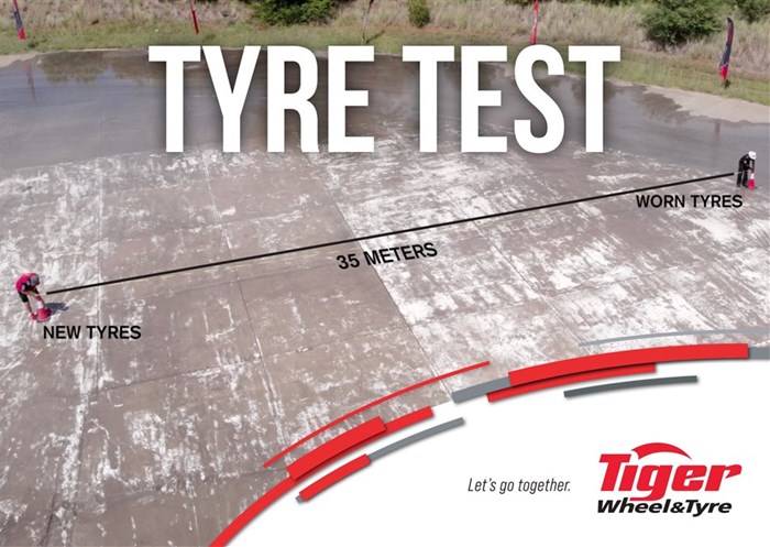 tiger wheel & tyre’s testing of worn versus new tyres yields sobering results