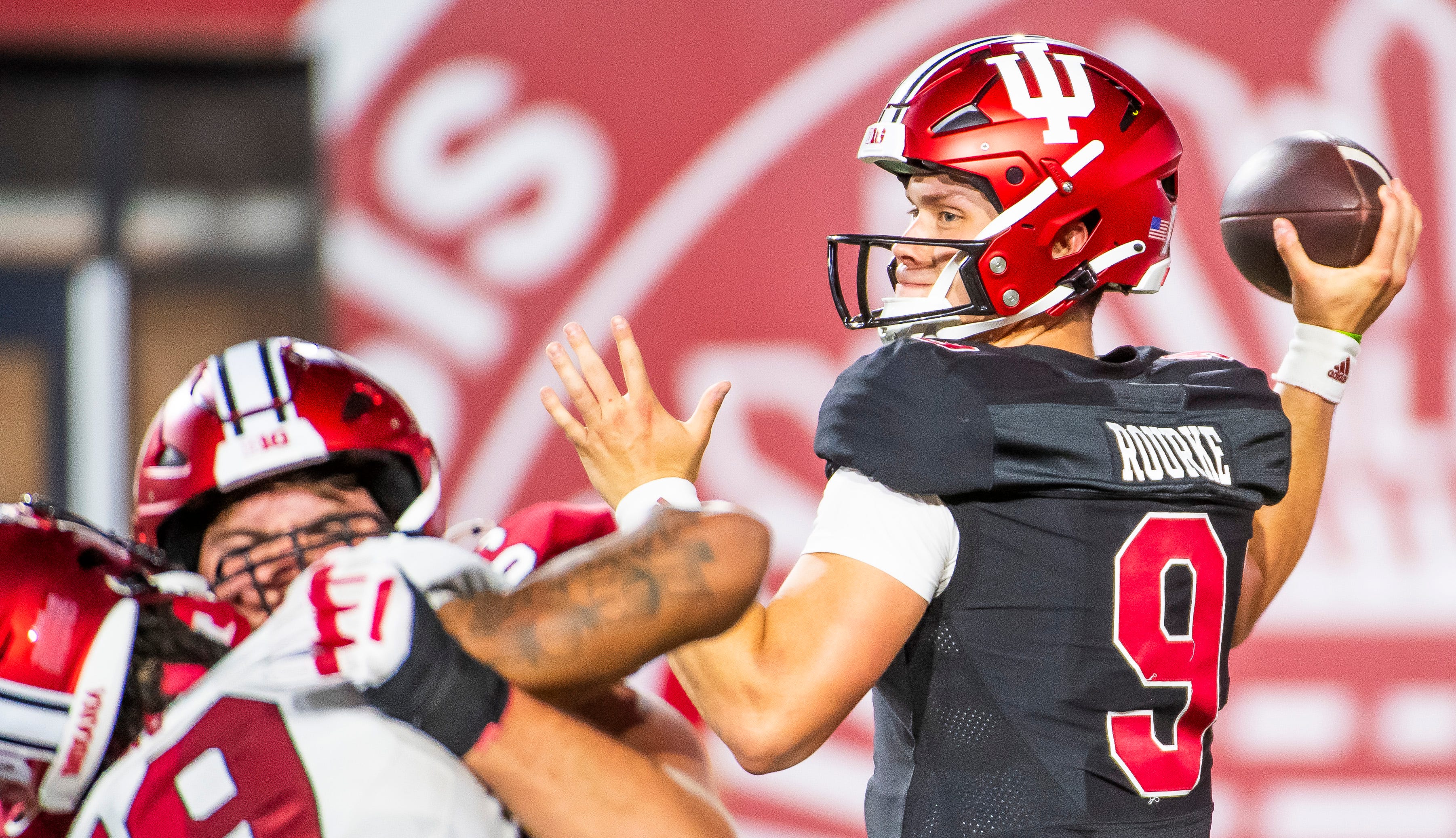 Indiana Football Spring Game Spotlights Kurtis Rourke As QB1