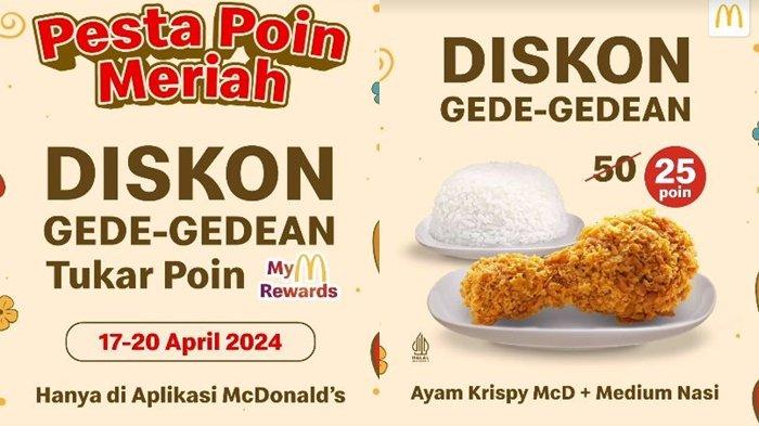 katalog promo mcd hari ini 19 april 2024,dapatkan 2 potong ayam,nasi dan minum rp 27 ribuan