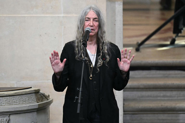 Patti Smith said she was "moved" after being named-dropped on Taylor Swift's latest album.