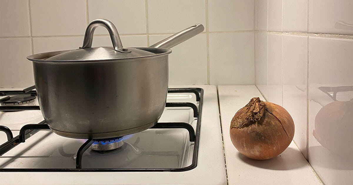 husmorsknep: förvara alltid en lök bredvid spisen när du lagar mat – hur fiffigt som helst