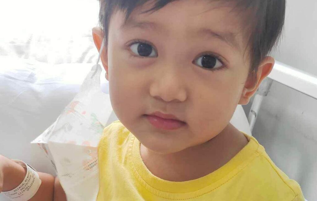 three-year-old boy with cancer seeks support