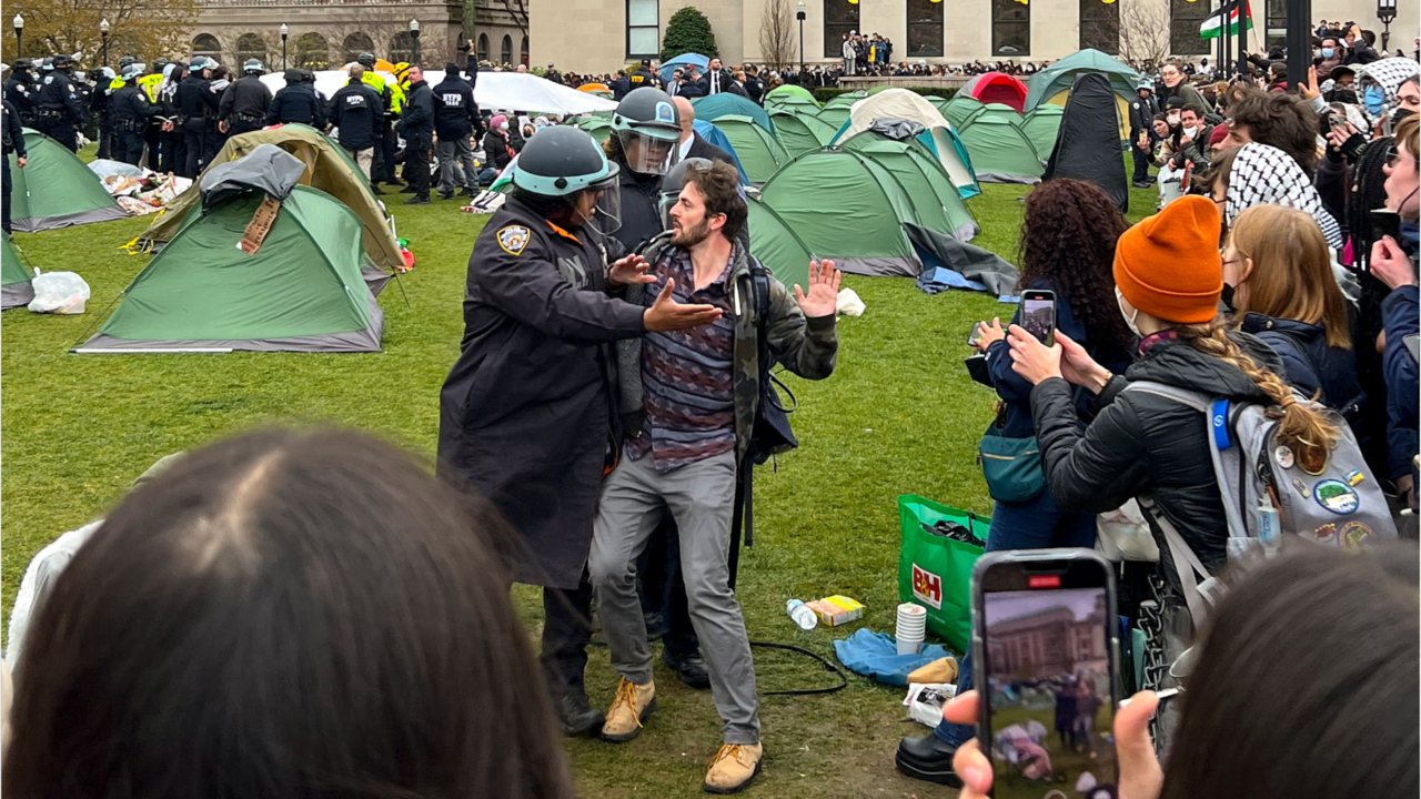 Over 100 Pro-Palestine Protesters Arrested At Columbia University