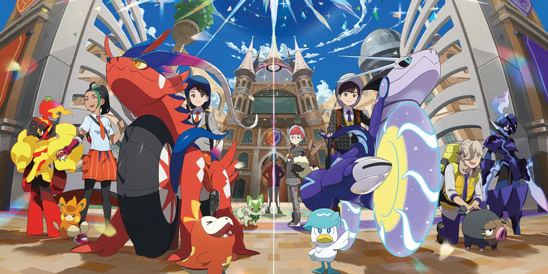 pokemon fan designs cover art for a third version of scarlet and violet