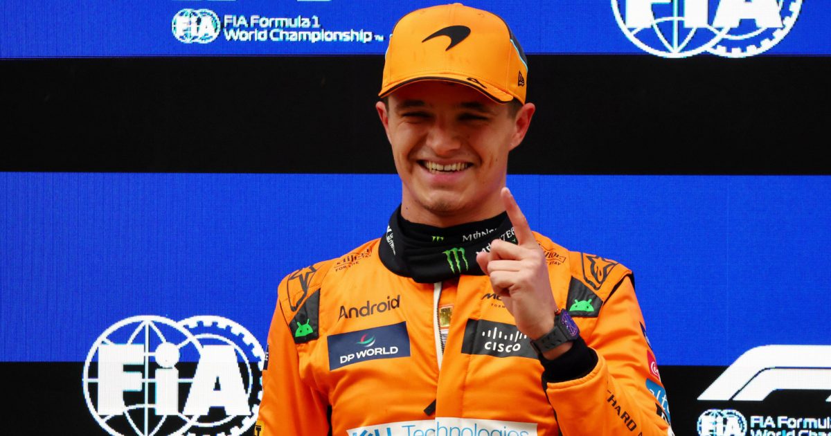 chinese gp: lando norris snatches pole as chaos and confusion erupt in the rain in sprint qualifying