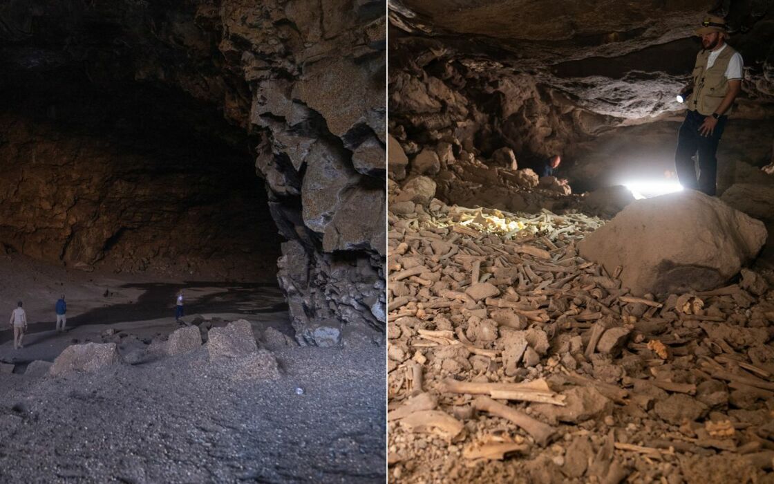 ce tunnel de lave a été occupé par les humains pendant plus de 7 000 ans en arabie saoudite