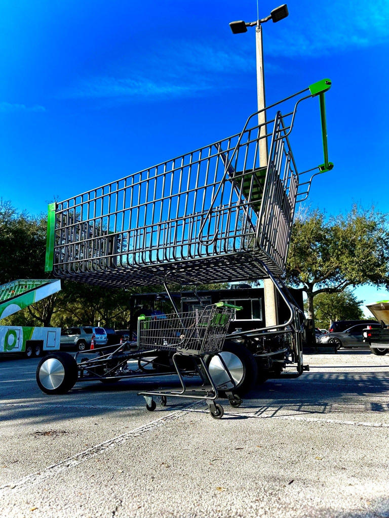 Giant Publix shopping cart spotted driving on Brevard's streets. See it
