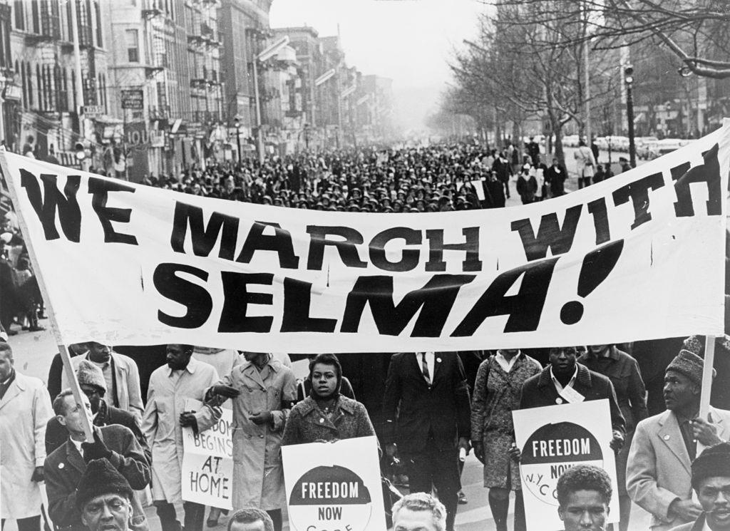 <p>The Selma to Montgomery marches were a series of nonviolent protests organized to demand voting rights for African Americans in Alabama. The first march, known as ” Bloody Sunday,” was met with violent resistance from state troopers, but subsequent marches led to the passage of the Voting Rights Act.</p>