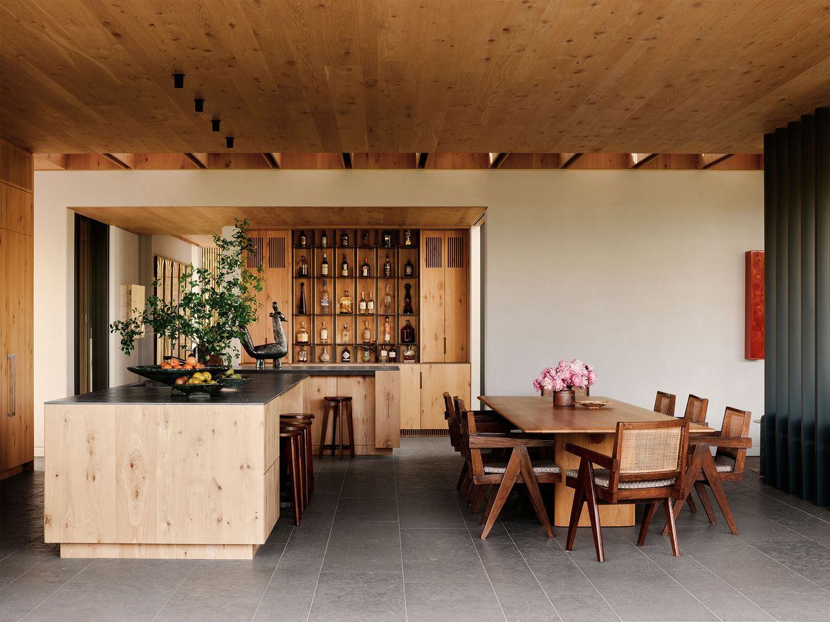 this barn-inspired house was designed with both relaxing and partying in mind