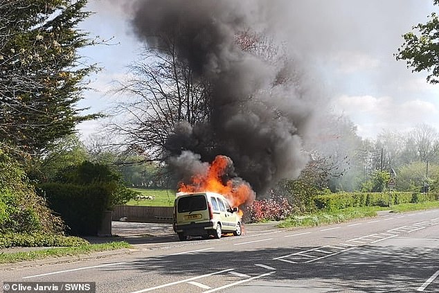 hero, 38, drags elderly couple out of burning car before it exploded