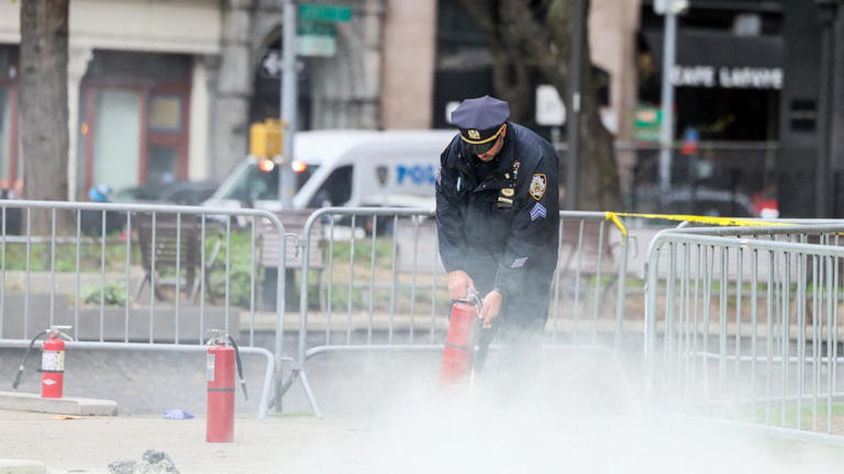 Man dies after setting himself on fire outside courthouse where Trump is on trial