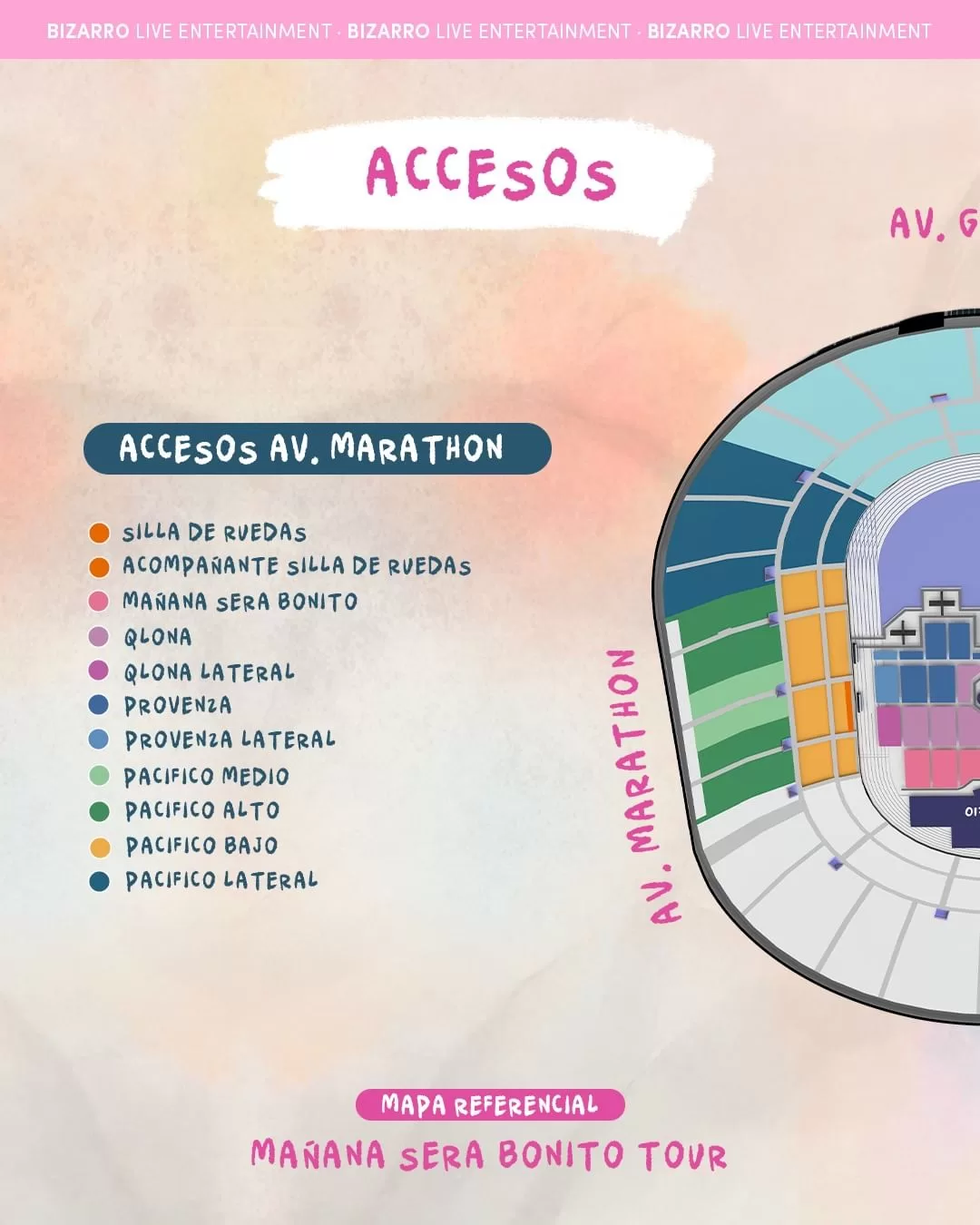 karol g en chile 2024: estos son los cortes de calles y accesos por sus conciertos