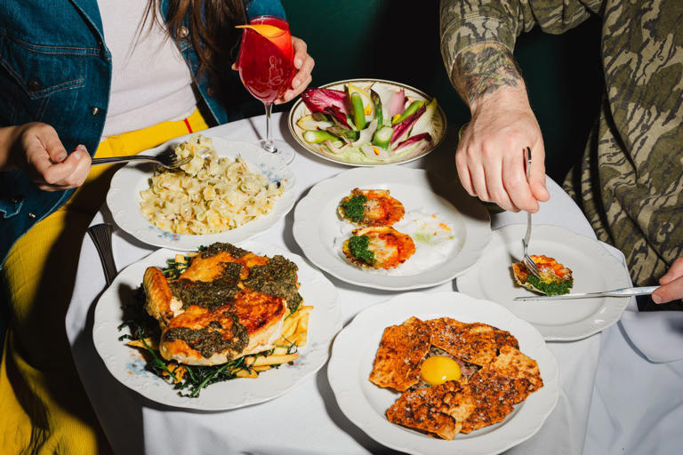 Green Vodka Sauce and Lasagna Chips at a New Brooklyn Restaurant