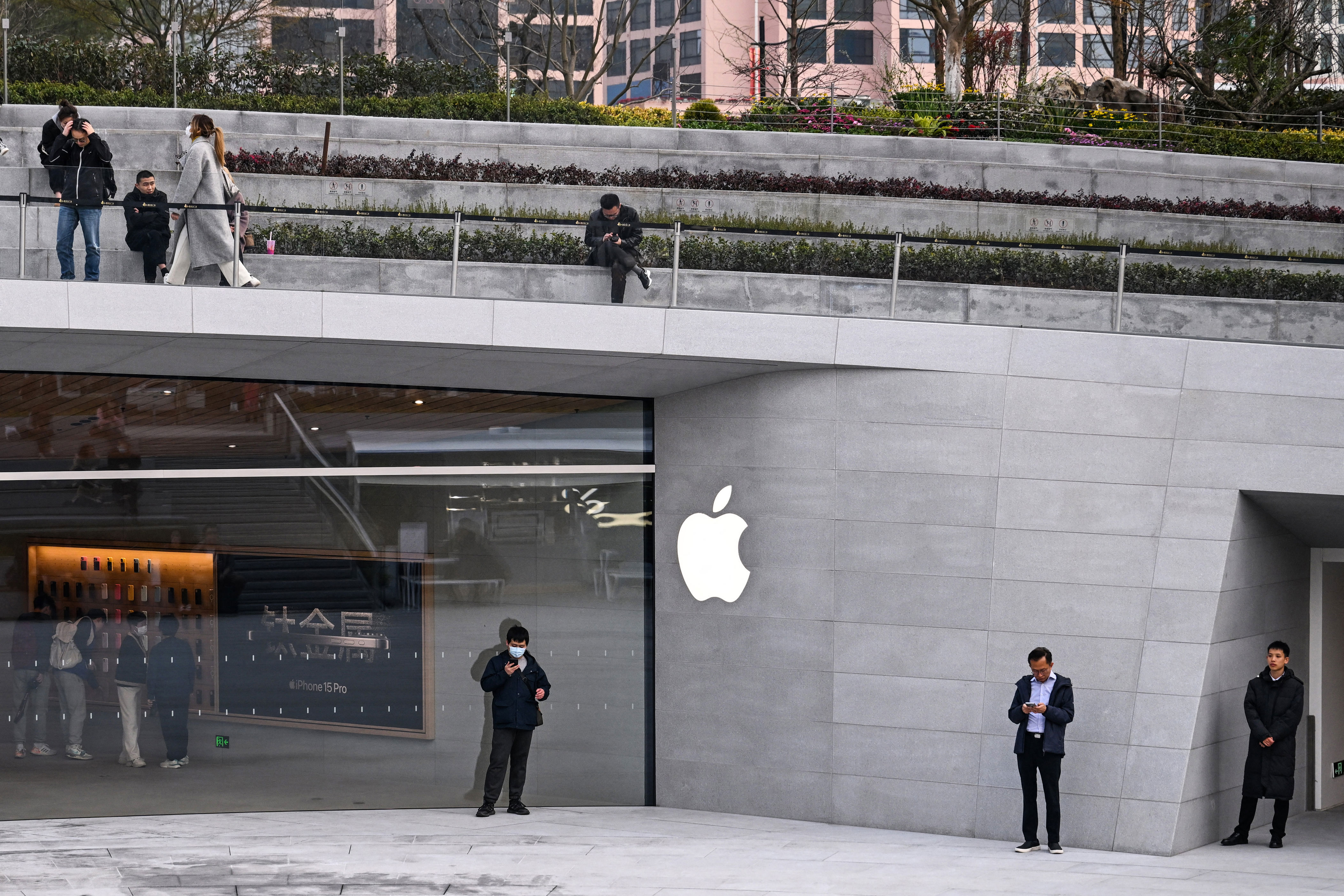   Apple has removed several widely used communications platforms from its app store in China at the request of the Chinese government.    The tech gia