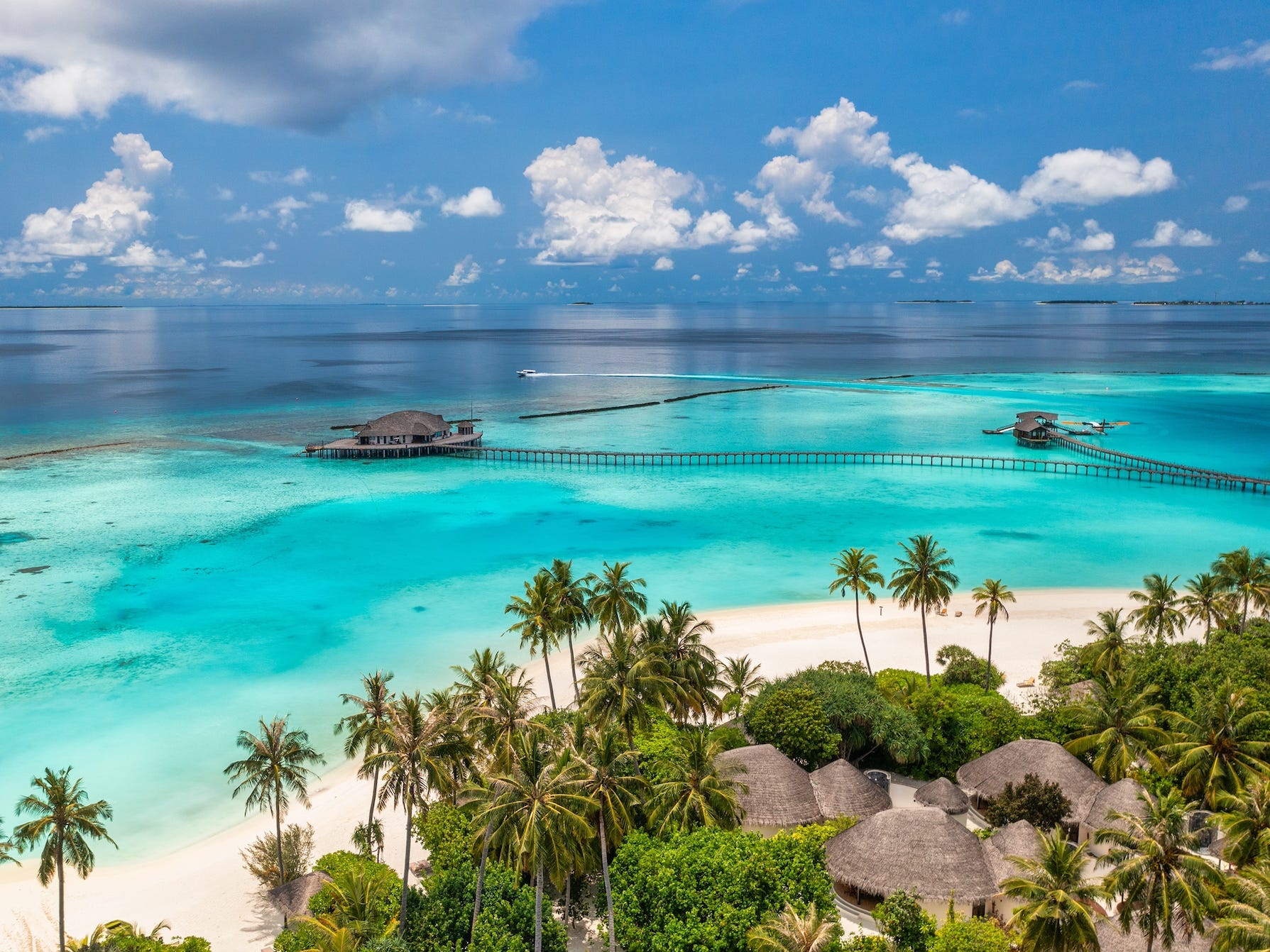 <p>The Maldives, a remote set of islands in the Indian Ocean, offers a plethora of <a href="https://www.businessinsider.com/romantic-destinations-places-family-travel-2024-2">resort options for couples</a> and families, but Baglioni Maldives is my favorite.</p><p>For many in the US, getting to the islands can be daunting — there are very few direct commercial flights, and it can take almost an entire day. But it's hard to beat the country's <a href="https://www.businessinsider.com/four-seasons-at-the-surf-club-miami-luxury-hotel-review-2023-12">luxury accommodations</a> and gorgeous landscape.</p><p>The Maldives also has some of the most beautiful marine life and coveted spots for snorkeling and scuba diving.</p>